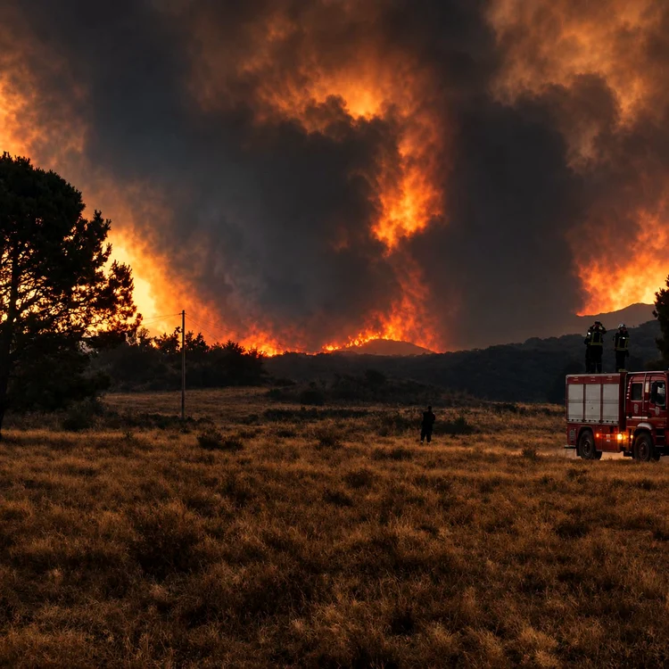 Incendiile pun la încercare si Franța FOTO IGSU