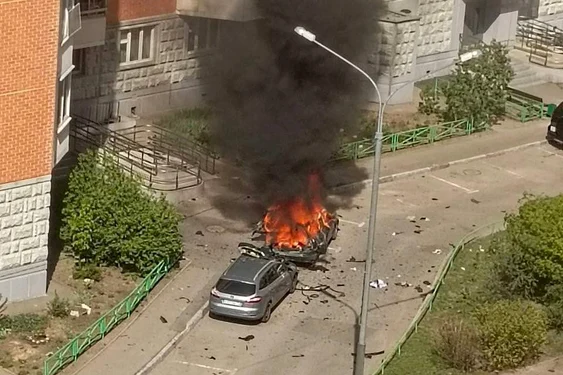 Un general rus a murit după ce o mașină a explodat Foto: Captură video X