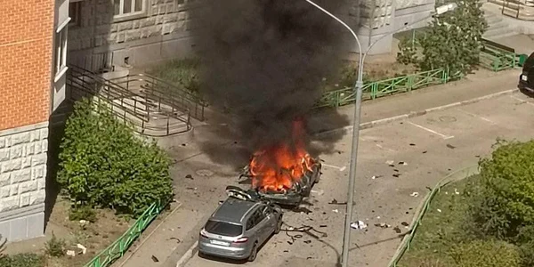 general rus ucis după ce mașina sa a explodat  Foto   Captură video X jpg