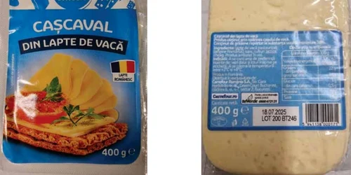 Un lot de caşcaval din lapte de vacă a fost retras de la vânzare Foto   ANSVSA jpg