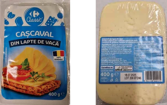 Un lot de caşcaval din lapte de vacă a fost retras de la vânzare Foto: ANSVSA