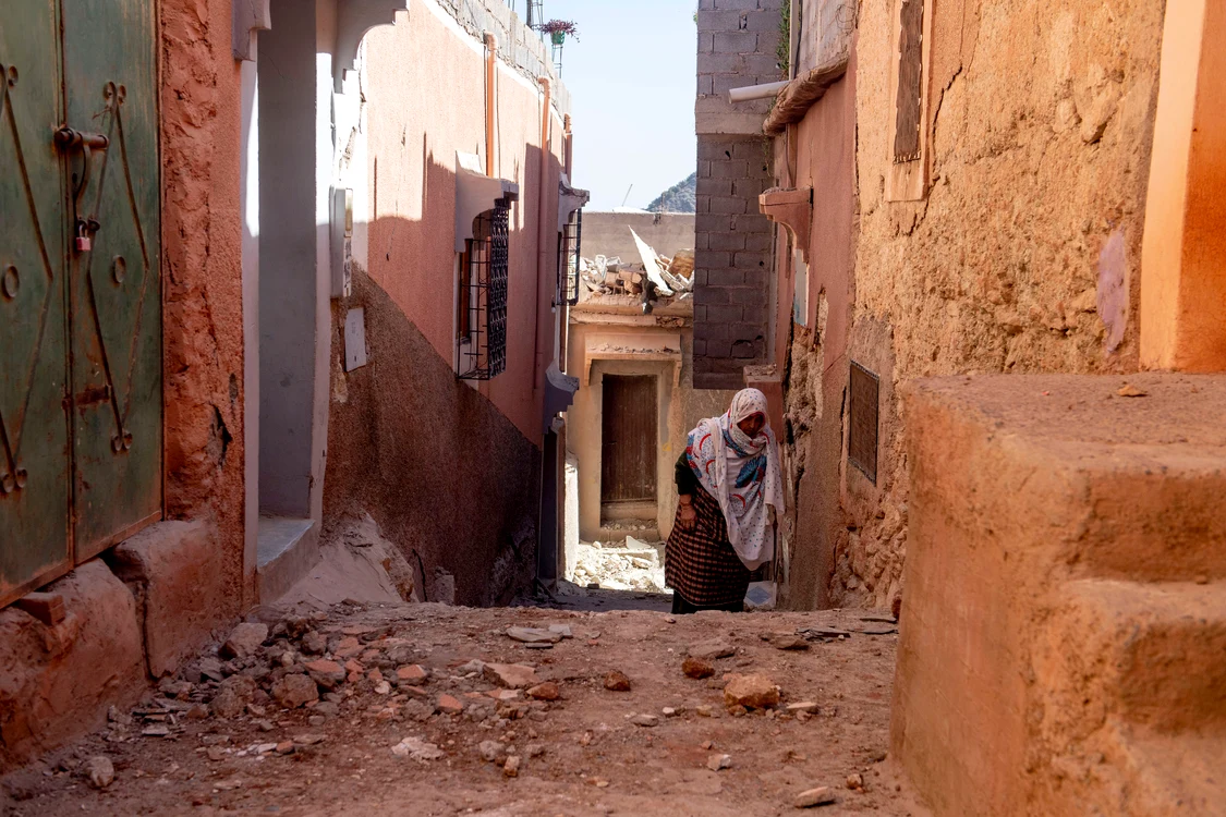 Ce a rămas în urma cutremurului din Maroc Foto: EPA EFE