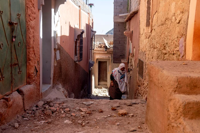 Ce a rămas în urma cutremurului din Maroc Foto: EPA EFE