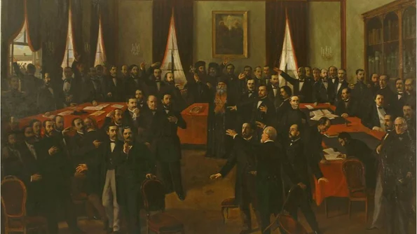 Tabloul lui Theodor Aman: „Proclamarea Unirii (24 Ianuarie 1859)” jpeg