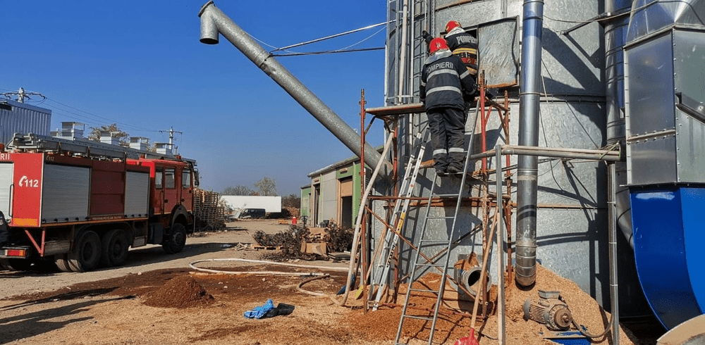 Tragedie în Vrancea. Un tânăr și-a găsit sfârșitul în instalația de evacuare a unui siloz
