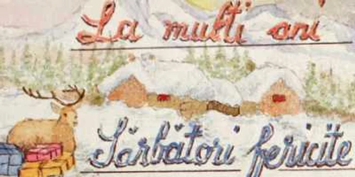 Unele dintre felicitările lui Oleg Dumbrovschi sunt inspirate din imagini văzute prin librării