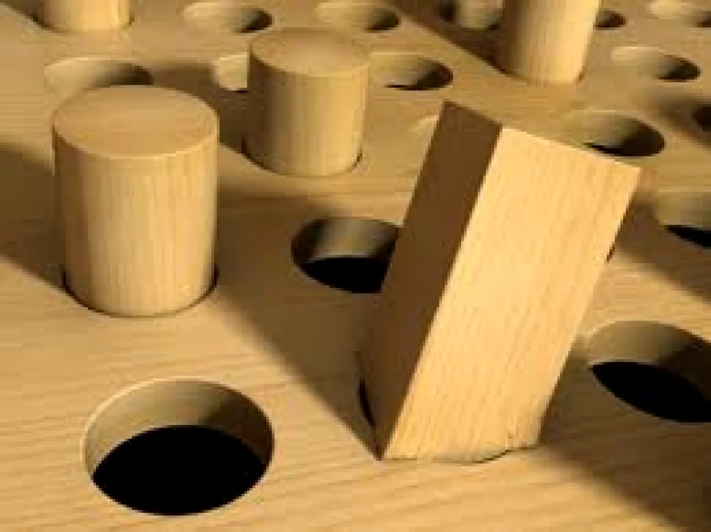 Round hole. Square peg