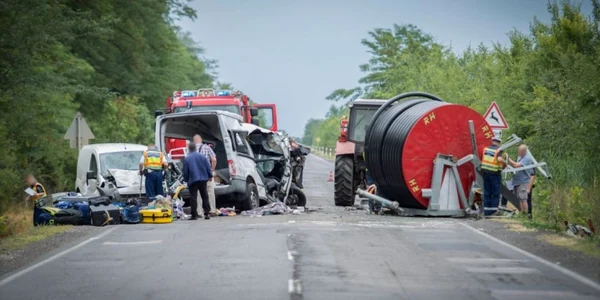 Accident grav în Ungaria FOTO Toth Imre/haon.hu