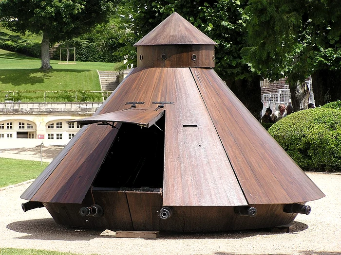 O reconstituire a tancului lui da Vinci FOTO wikipedia