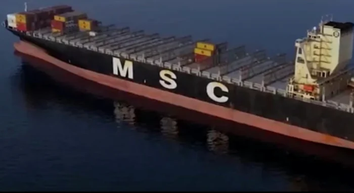 Patru români, pe o navă sechestrată de Iran. Foto: captură video 