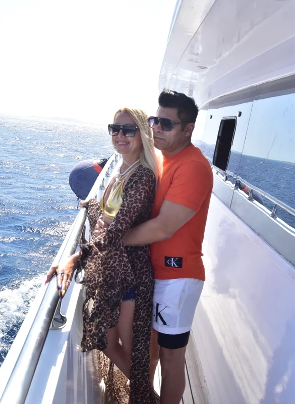 Irina Pavlenco și soțul, Valentin, în vacanță