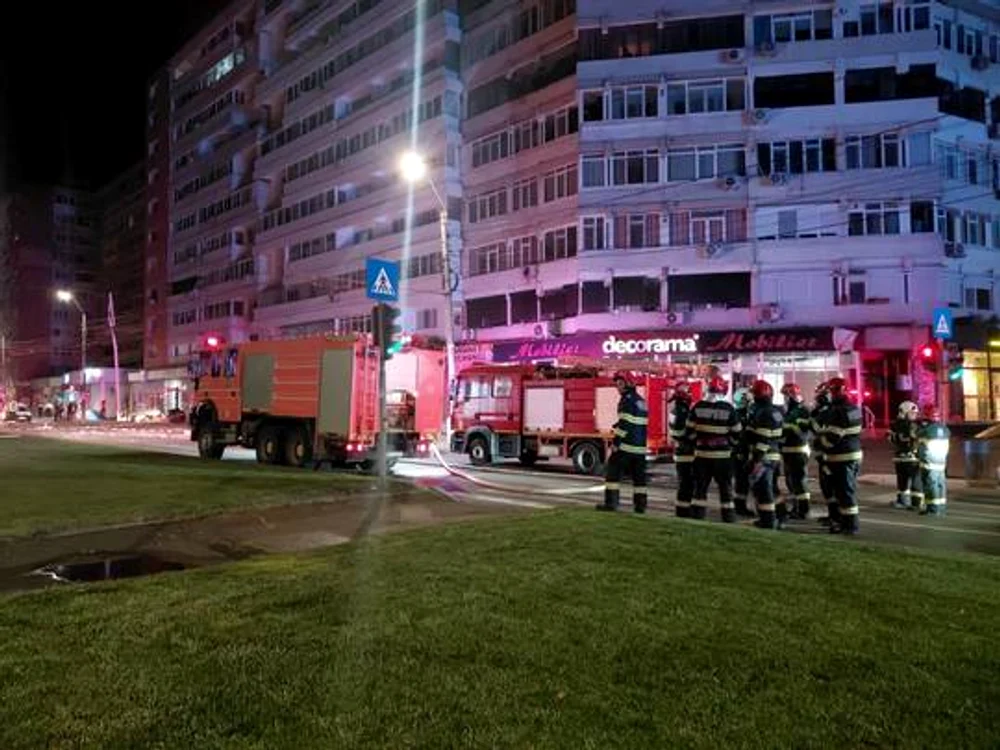 Dronă căzută la Galați FOTO: ISU Galați