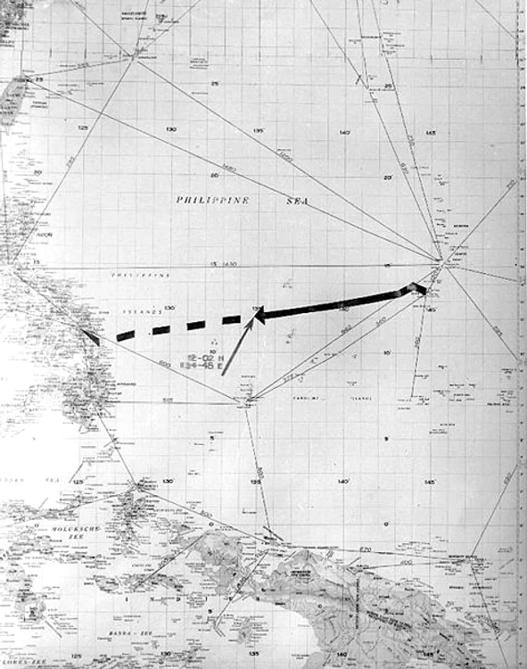 472px USS Indianapolis last voyage chart 0 jpg jpeg