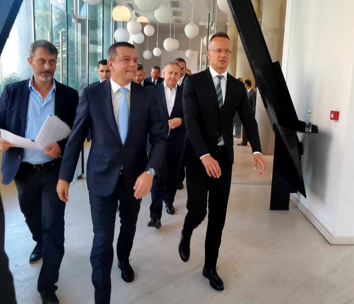 Peter Szijjarto și Sorin Grindeanu s-au întâlnit la Timișoara FOTO Ștefan Both