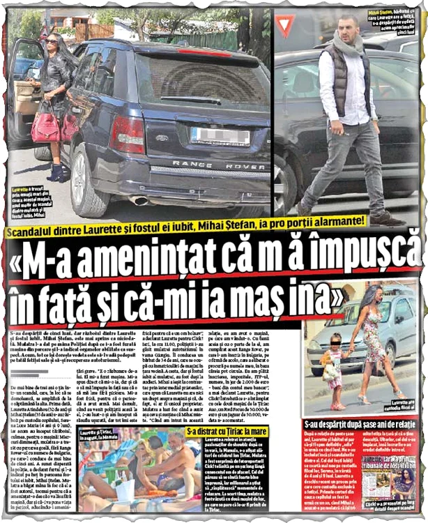 Laurette şi Mihai se ceartă de doi ani pe custodia copilului. Săptămâna trecută, mulatra l-a acuzat că i-a furat maşina
