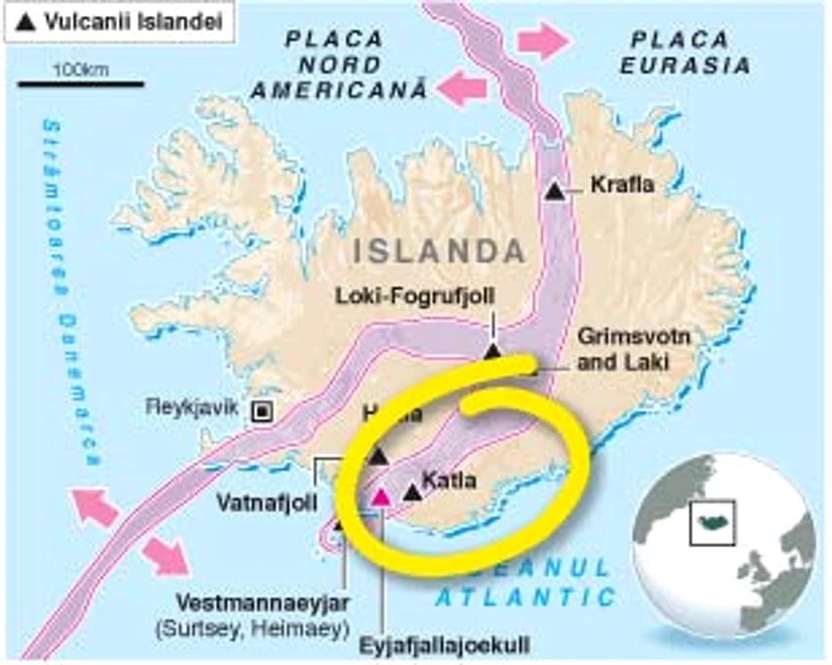 Când a erupt în 1783, Katla a schimbat clima Terrei