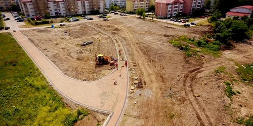 Au început lucrările la Parcul Făgăraş FOTO Facebook