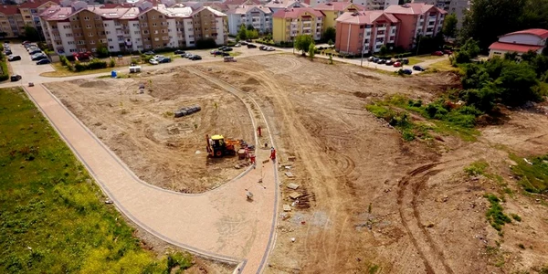 Au început lucrările la Parcul Făgăraş FOTO Facebook