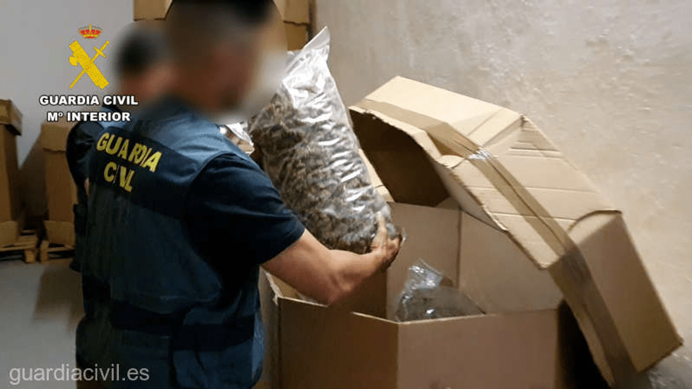 32 de tone de canabis confiscate în Spania. Este cea mai mare captură din lume