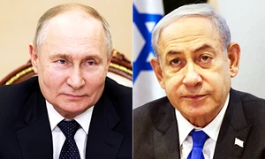 Vladimir Putin, Benjamin Netanyahu / FOTO EPA EFE