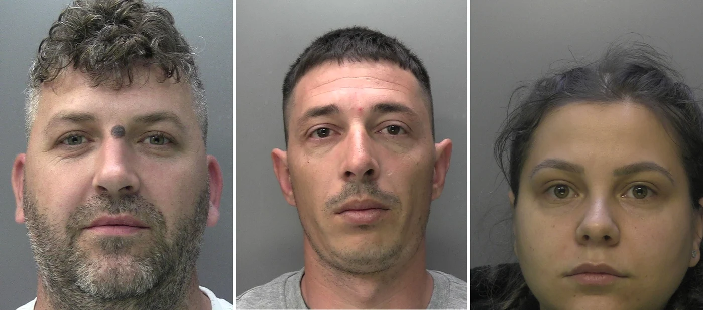 Oliviu Firan, Nicolae Boia, Laura Miron FOTO Poliția din Surrey