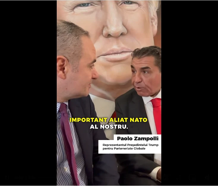 România, „cel mai important aliat NATO”. Ministrul Nazare, mesaj video din SUA alături de emisarul lui Trump, Paolo Zampolli