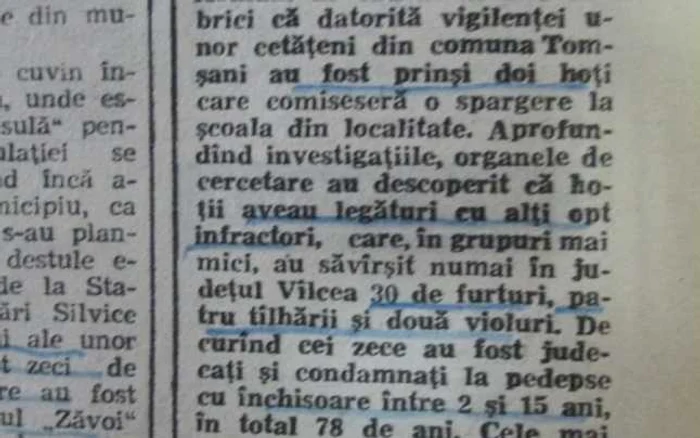 Cum erau prezentate în presa locală violurile şi alte infracţiuni comise în perioada comunistă