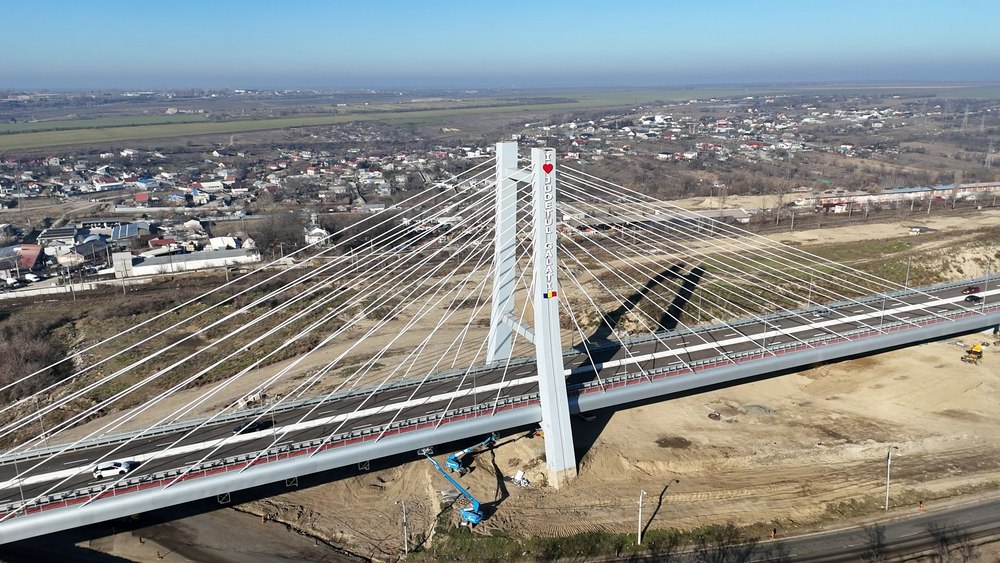 Podul Hobanat, cel mai mare proiect de infrastructură din ultimii 30 de ani din Galați, deschis circulației. A trecut toate testele de rezistență