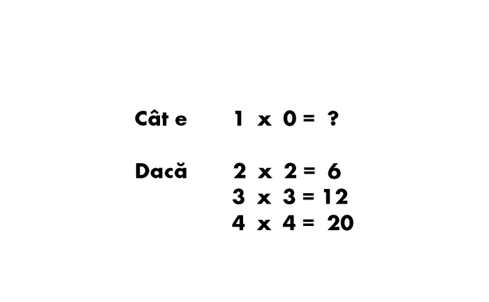 O operație-lipsă dă peste cap întreaga problemă!