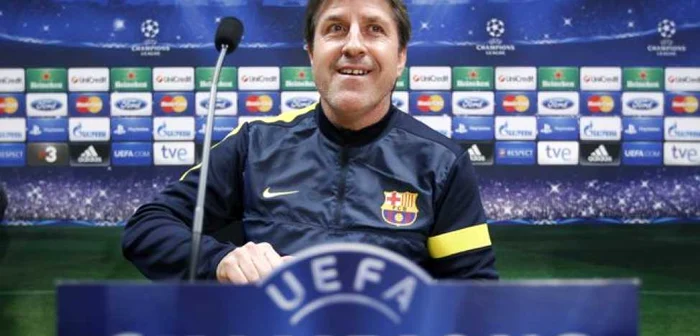 Jordi Roura, înlocuitorul lui Tito Vilanova ca „principal“ al Barcelonei FOTO Albert Gea/Reuters