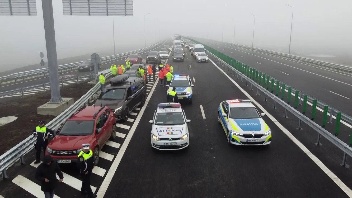 Autostarda A7 s-a deschis vineri seara FOTO: Facebook/Iulian Bunilă