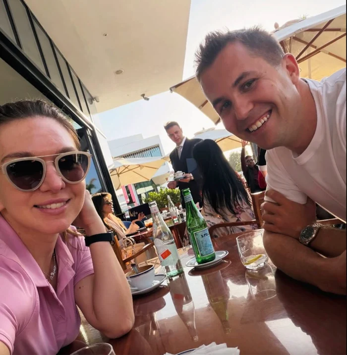 Simona și Patrick, omul care se ocupă de imaginea și proiectele ei. Foto Instagram simonahalep27