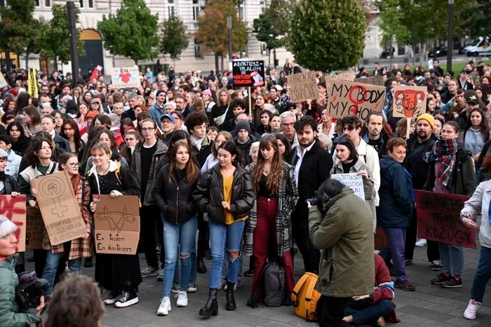 Protest în Ungaria față de noua reformă privind avortul / Foto Facebook