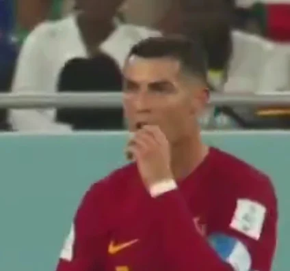 Ronaldo a băgat în gură ce a scos din pantaloni. Captură TV