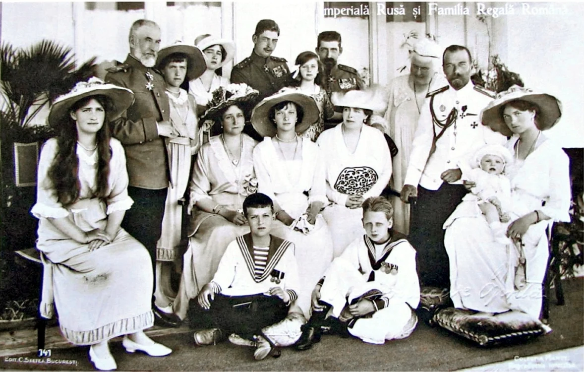 Familia imperială a Rusiei şi familia regală a României la Constanţa Sursa foto Ambasada Federaţiei Ruse