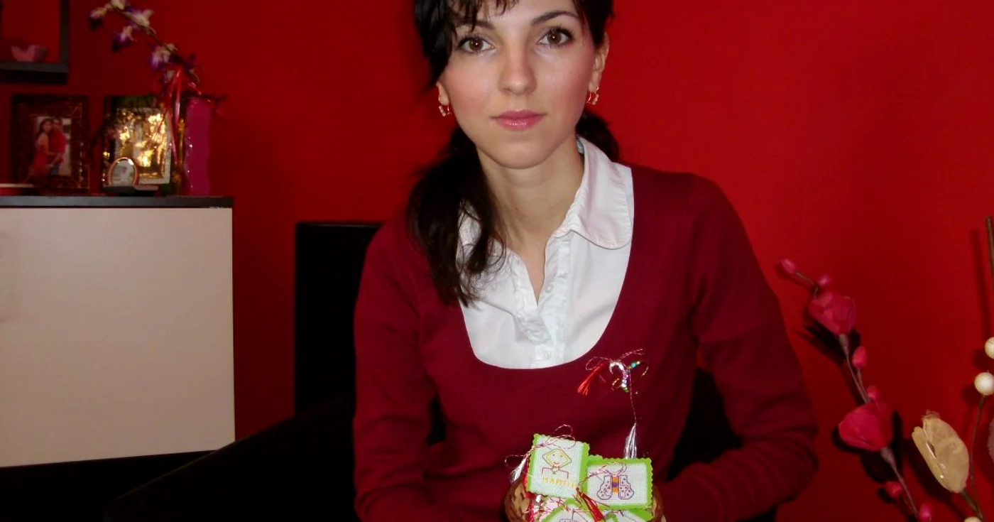 Ana Maria a păstrat câteva mărţişoare cusute de ea