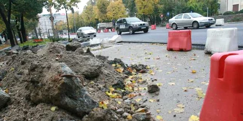 Bulevardul Aviatorilor, deschis, dar încă în lucru