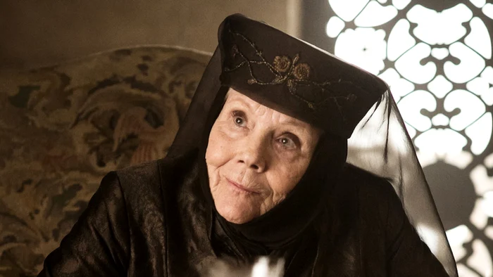 Diana Rigg este actriţa care a interpretat-o pe Olenna Tyrell, bunica lui Margaery din „Game of Thrones“