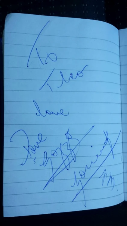 autograf “Gazza” Gascoigne.