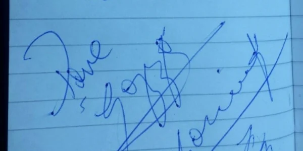 autograf “Gazza” Gascoigne.