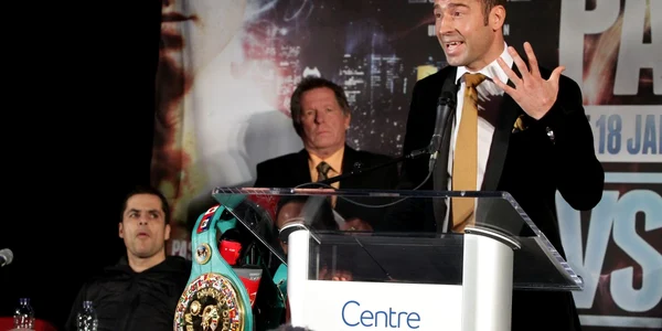 Lucian Bute inaintea meciului cu haitianul Jean Pascal FOTO Mediafax
