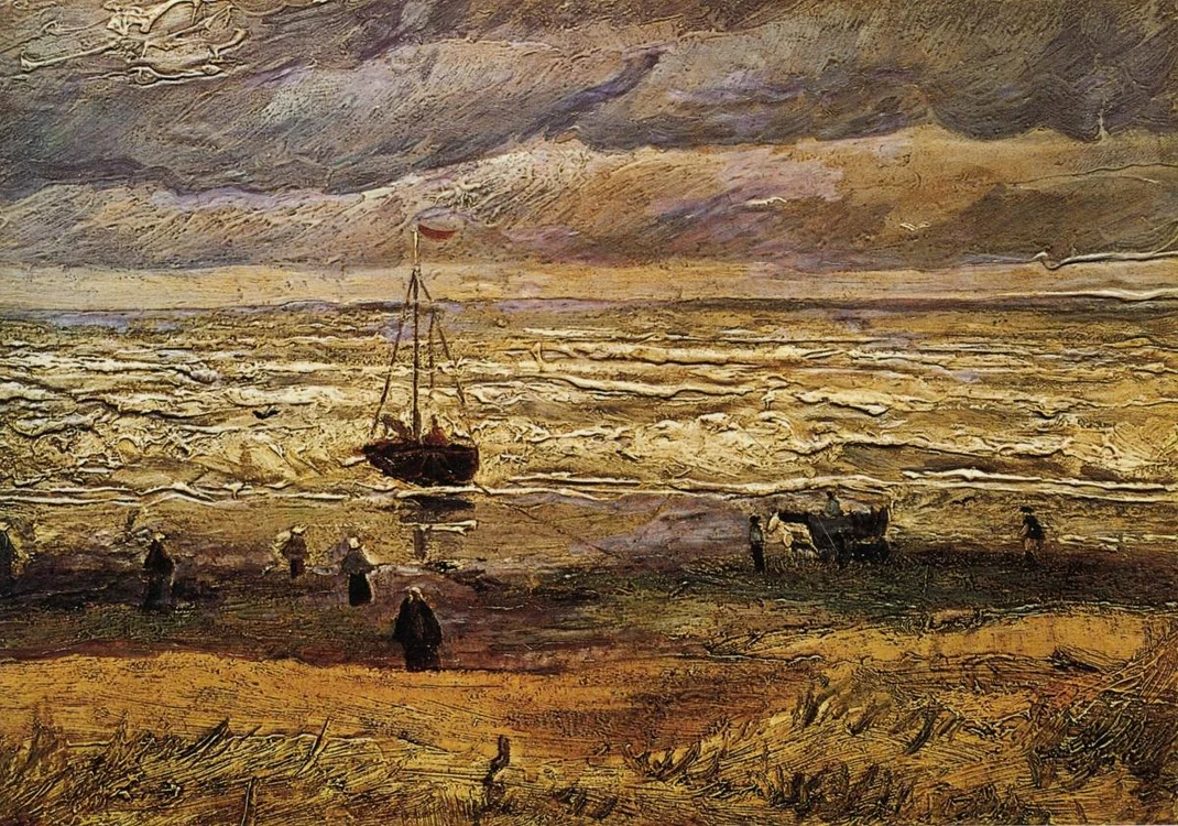 view of the sea at scheveningen 1882 jpg jpeg