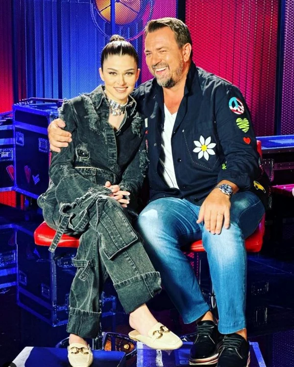 Horia Brenciu și Theo Rose, în platoul show-ului „Vocea României“ FOTO Instagram