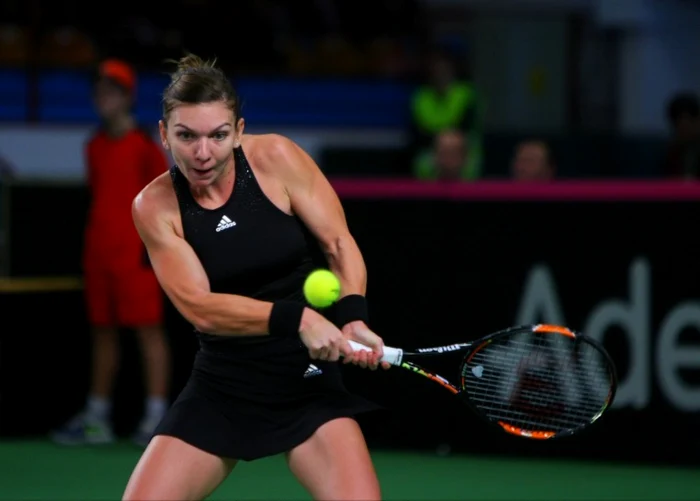 Simona Halep a făcut pasul către „sferturile” Indian Wells FOTO Cosmin Iftode/sportpictures.eu