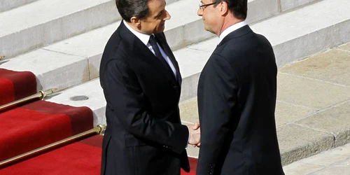 Francois Hollande şi Nicolas Sarkozy