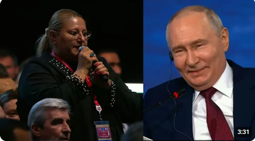 Șoșoacă l-a făcut pe Putin să râdă la forumul de la St. Petersburg după ce a spus că România „nu are președinte”. Europarlamentara: „Vă admirăm”
