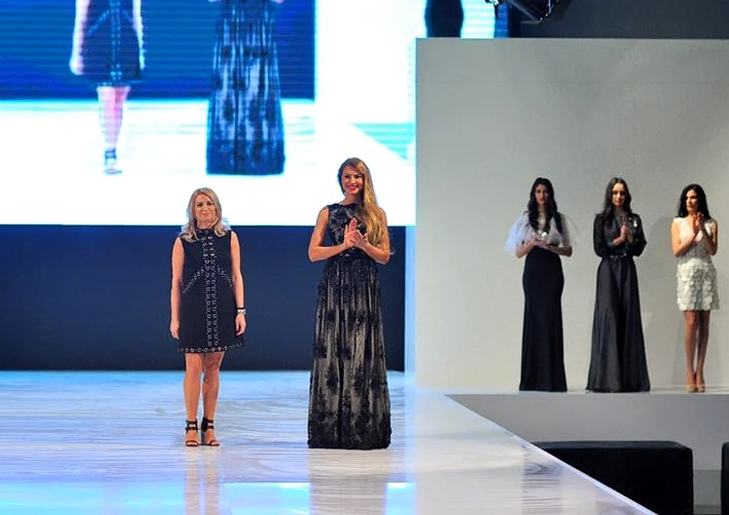 Nausica Mircea a urcat pe scena de la Fashion Tv Winter Festival 2016 alături de modelele saleFoto: Răzvan Chirnoagă