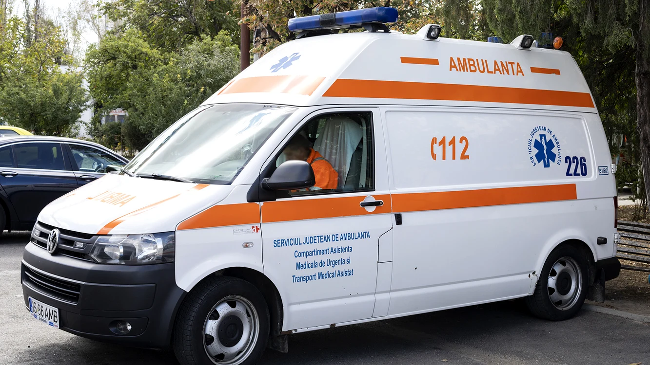 Șoferul de pe ambulanță a fost amendat și a rămas fără permis FOTO arhivă Adevărul