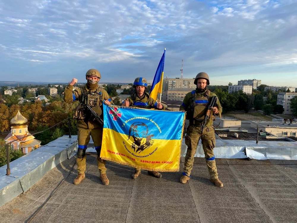 Soldați ucraineni participanți la contraofensiva din Harkov FOTO Arhivă
