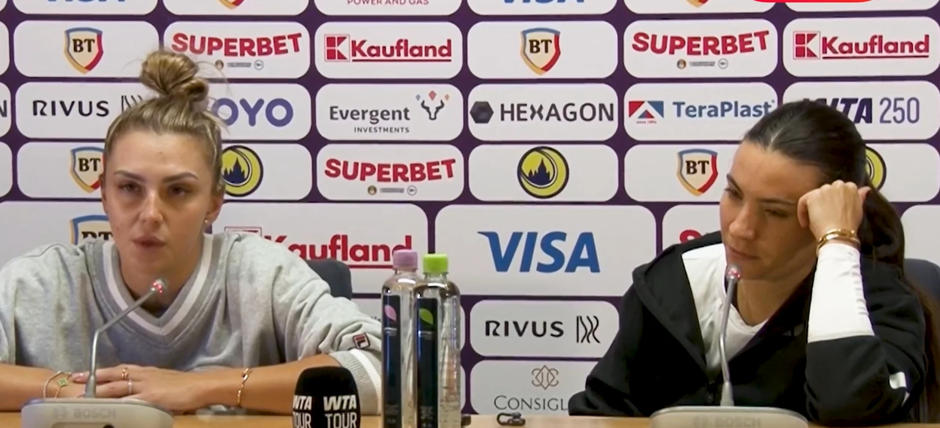 Gabi Ruse și Jaqueline Cristian acuză organizatorii Transylvania Open de tratament preferențial. Au făcut circ la conferința de presă. „Nu e prima dată când se întâmplă!”
